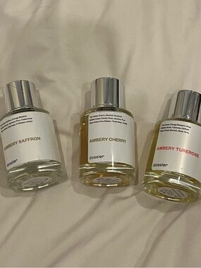 3 Dossier Perfumes - Ambery Saffron, Ambery Cheery, Ambery Tuberose